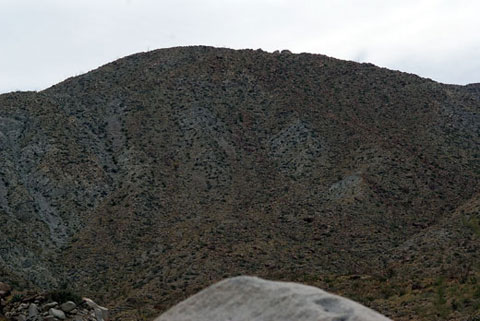 Photo of nearby mountain ridge