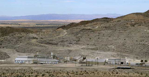 Photo of the US Gypsum Corporation quarry plant