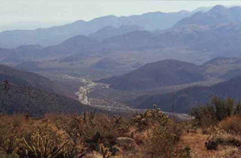 Photo of Coyote Canyon from Santa Rosa Mountains