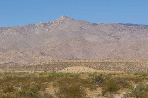 Photo of the former Kumeyaay village site at Bow Willow