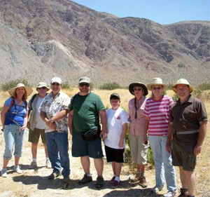 borrego rock and gem club members on field trip