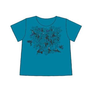 Ladies Bouquet of Hummingbirds Tee