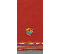 Sun Embroidered Towel