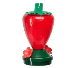 Strawberry Plastic Hummingbird Feeder 12oz