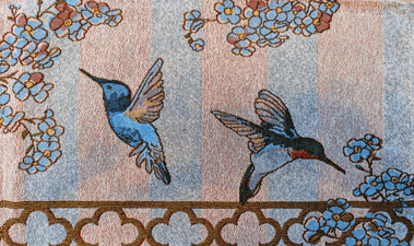 Colorful Hummingbirds Artwork – Cultural Art of ABDNHA Museum.