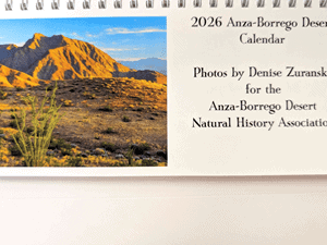 2026 Anza-Borrego Desert Desk Calendar