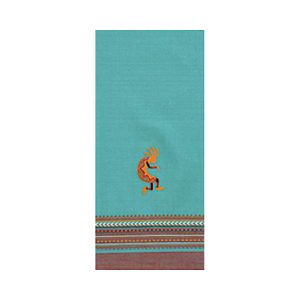 Kokopelli Embroidered Towel