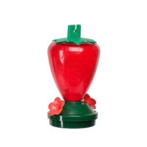 Strawberry Plastic Hummingbird Feeder 12oz
